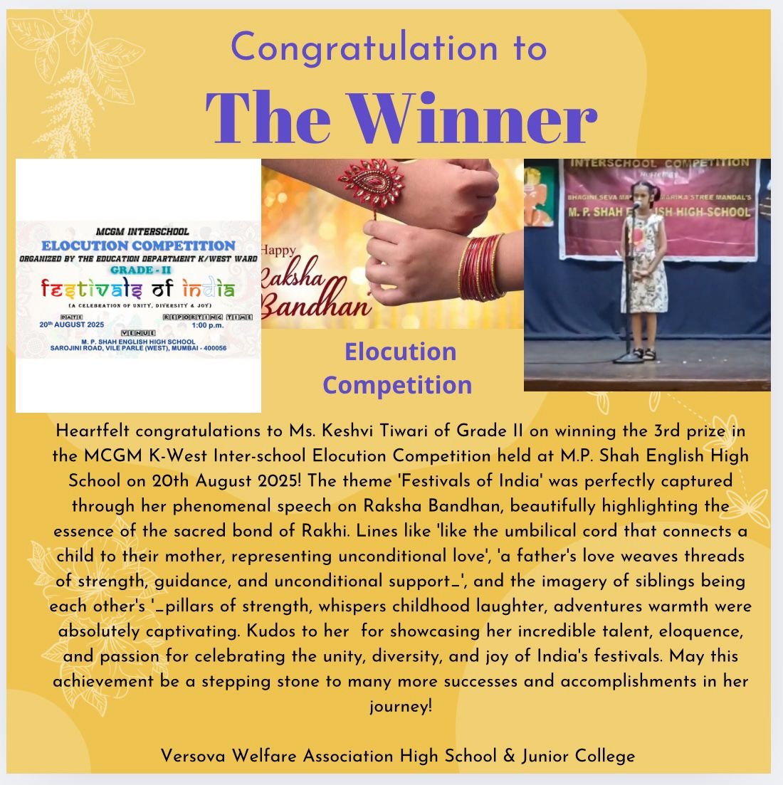 Inter-School Elocution Competition